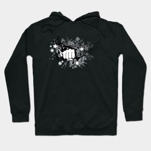 Music Fist Illustration for Music lovers Hoodie